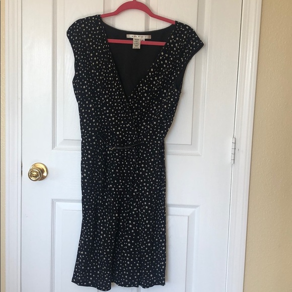 max studio black and white dress